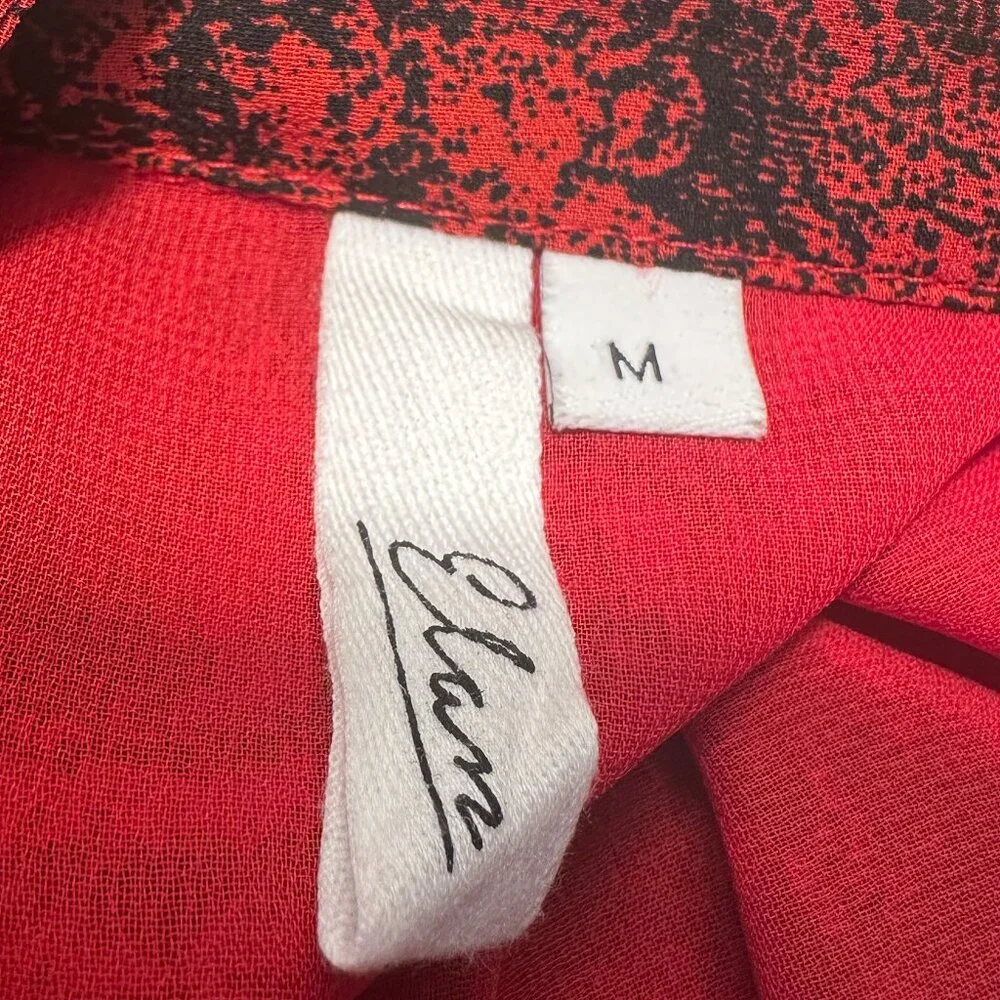 ELAN RED TOILE MAXI DRESS MEDIUM - Picture 6 of 7